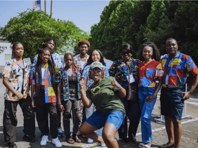 Group of happy People posing for a picture